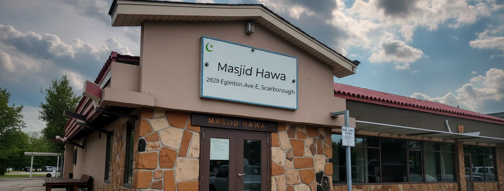 Exterior view of Masjid Hawa Scarborough building